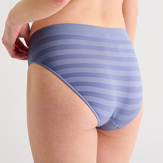 Ambrielle Womens Seamless High Cut Panty