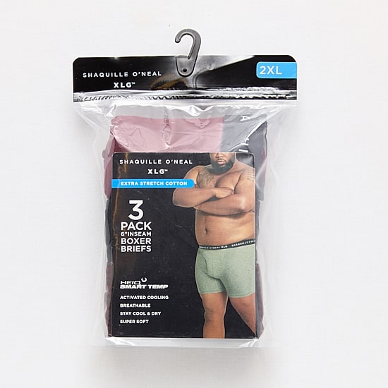 Shaquille O'Neal XLG™ Activated Cooling Mens Big and Tall 3 Pack Boxer Briefs 358820