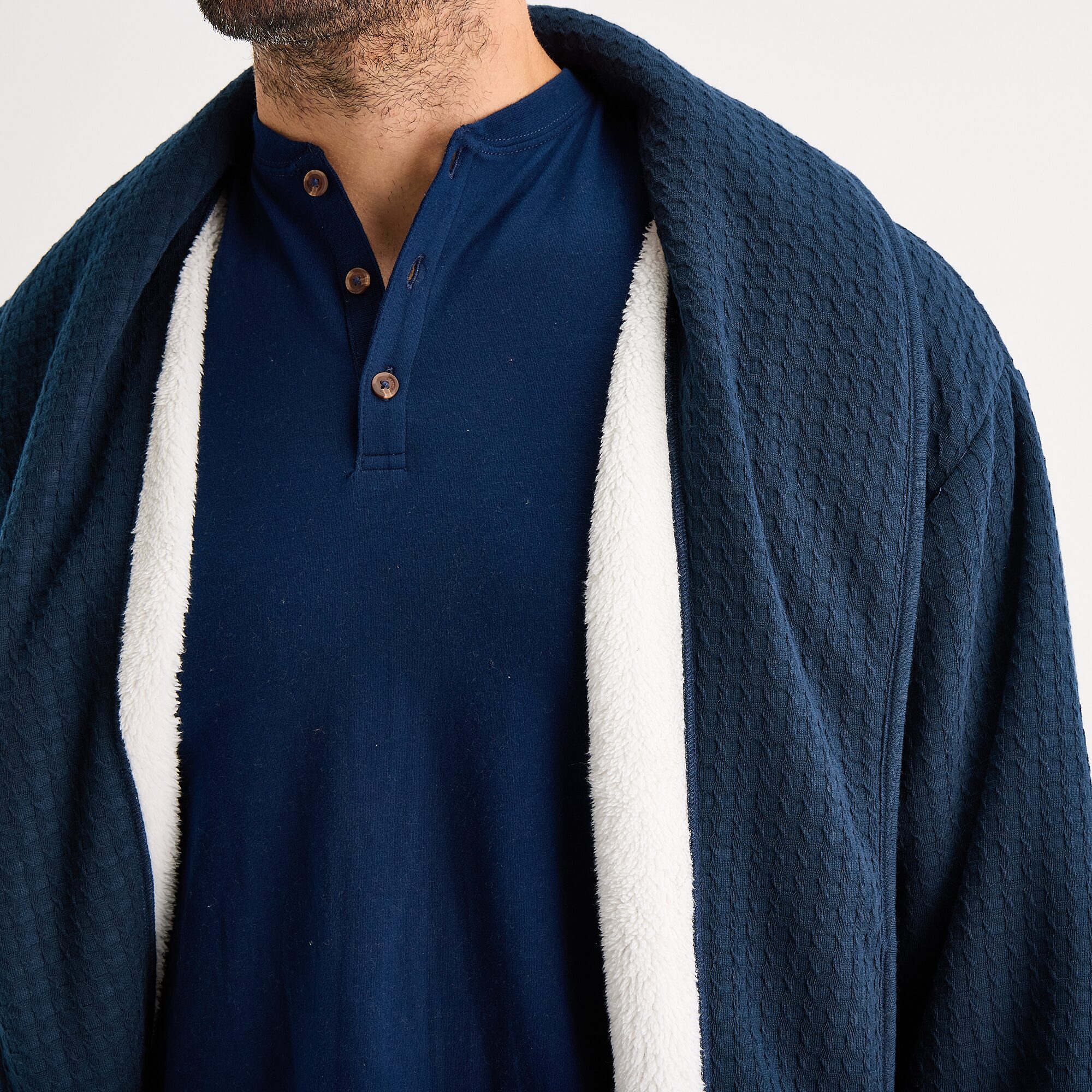 Stafford Mens Long Sleeve Long Length Robe