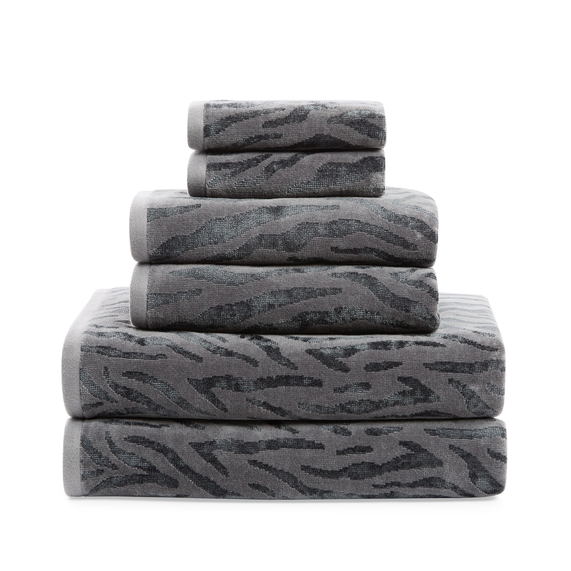 Fieldcrest Oversized Zebra Textured Bath Towel