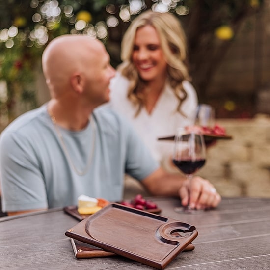 Picnic Time Wood Appetizer Plate