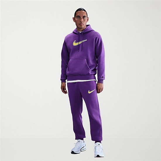 Nike Mens Cuffed Mid Rise Regular Fit Fleece Active Jogger Pant