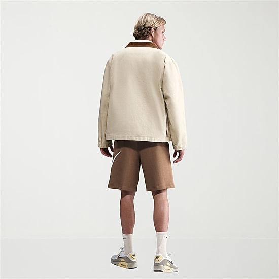 Nike Fleece Mens 11" Mid Rise Big and Tall Workout Shorts