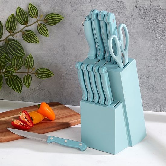 Basic Essentials Stainless Steel 12-pc. Knife Block Set
