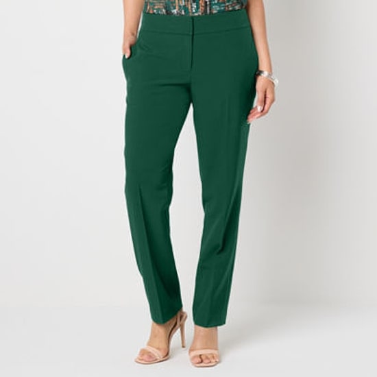 Black Label by Evan-Picone Womens Classic Fit Straight Suit Pant
