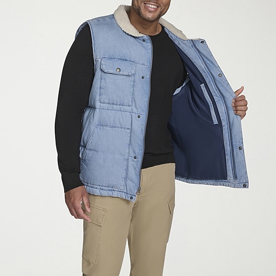 Levi's® Mens Denim Midweight Big and Tall Quilted Vest