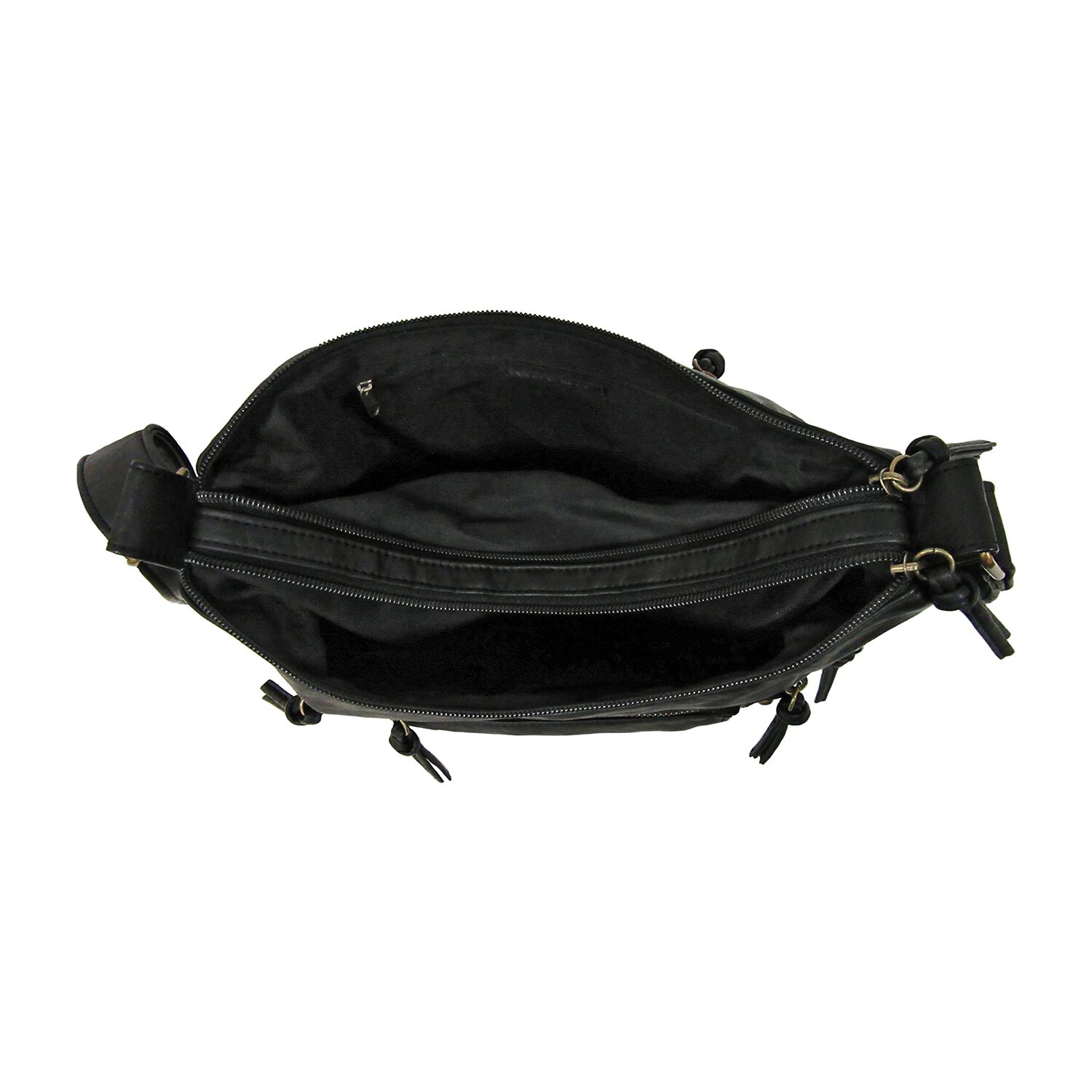 Bueno of California Elephant Large Washed Hobo Crossbody Bag