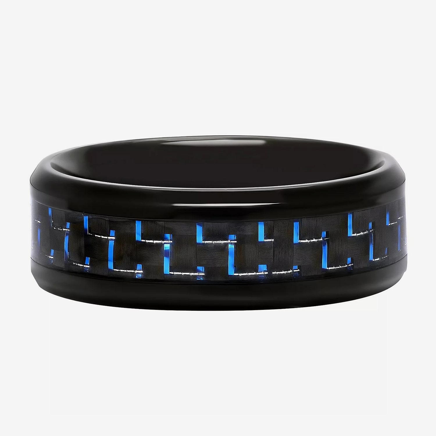 Mens 8MM Stainless Steel Wedding Band