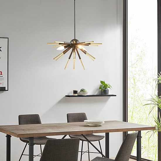 INK+IVY Ely 3-Light Spiked Chandelier
