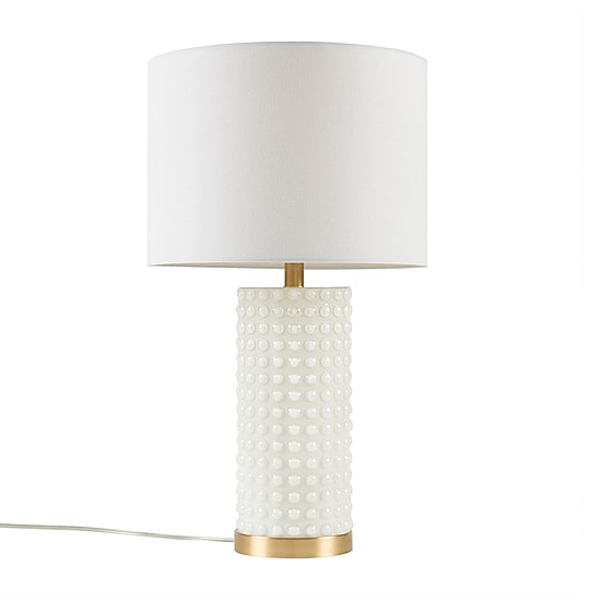 INK+IVY Grace Textured Dot Glass Table Lamp