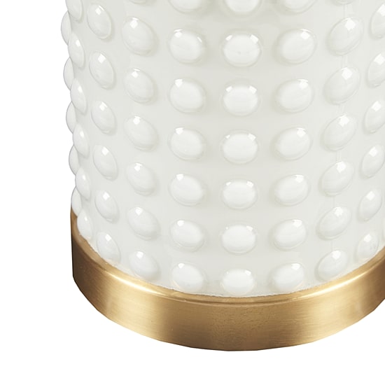 INK+IVY Grace Textured Dot Glass Table Lamp