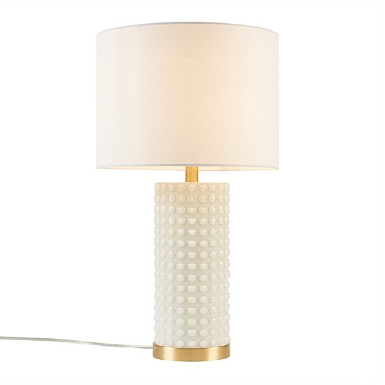 INK+IVY Grace Textured Dot Glass Table Lamp