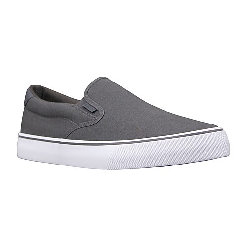Lugz Clipper Mens Round Closed Toe Slip-On Shoe, 14 Medium, Gray