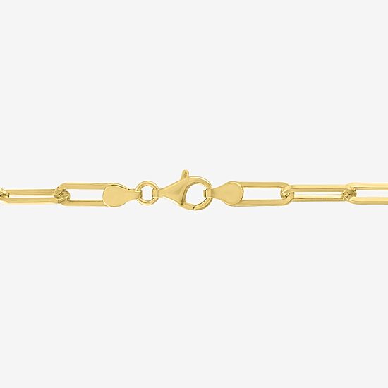 Diamond Addiction (G-H / I1-I2) Womens 1/2 CT. T.W. Lab Grown White Diamond 14K Gold Over Silver Sterling Silver Paperclip 18 Inch Pendant Necklace