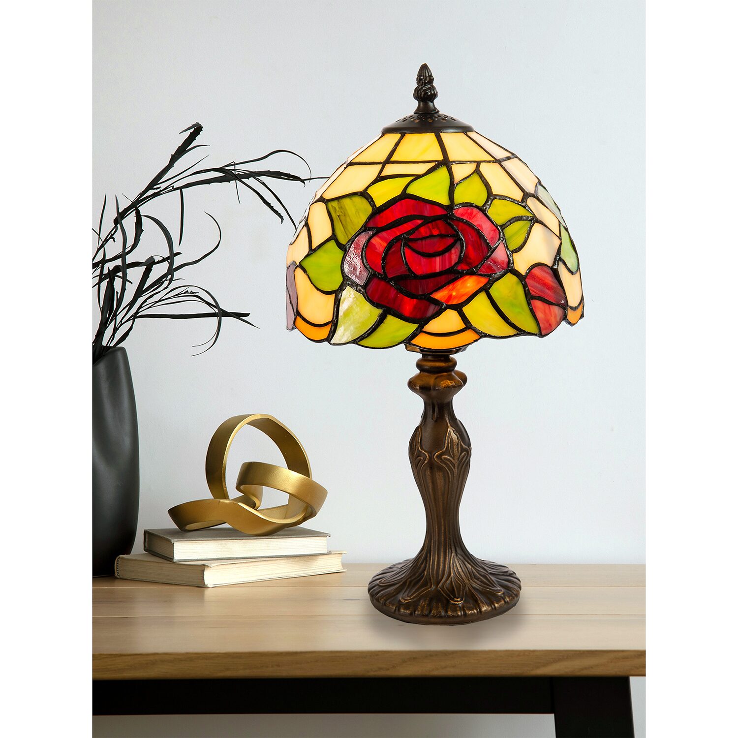 Dale Tiffany Flora Rose Desk Lamp
