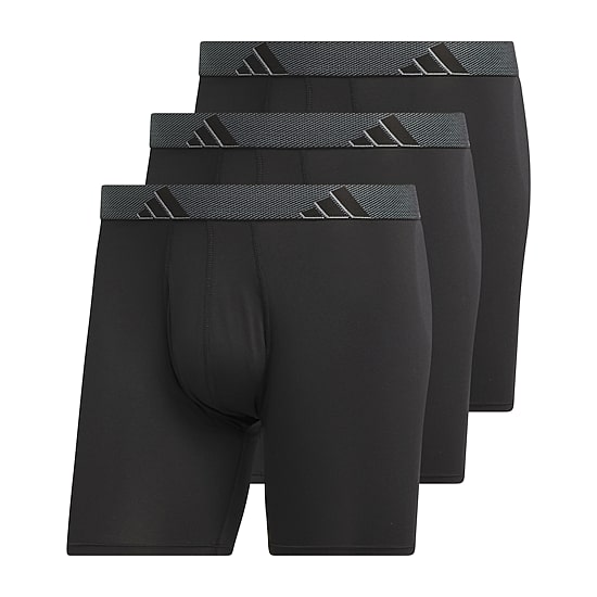 adidas Performance Microfiber Mens Big and Tall 3 Pack Boxer Briefs 5158597