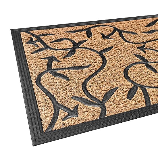Achim Flora Natural Coir 18"X30" Doormat