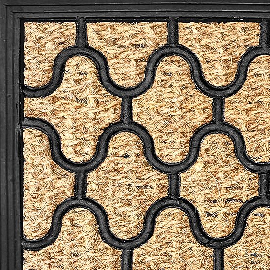 Achim Harlequin Natural Coir 18"X30" Doormat