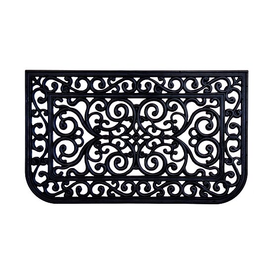 Achim Tuscany Wrought Iron Rubber 18"X30" Doormat
