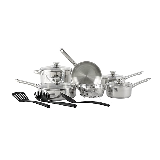 Cooks Stainless Steel 13-pc. Cookware Set