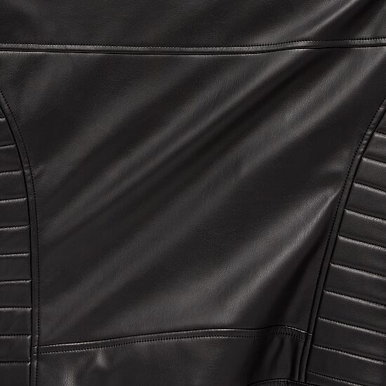 Jamey Perry x JCPenney Womens Adaptive Faux Leather Moto Jacket