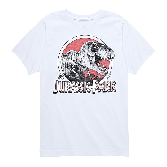 Dinosaur T-Rex Little & Big Kid Boys Crew Neck Short Sleeve Regular Fit Jurassic World Graphic T-Shirt