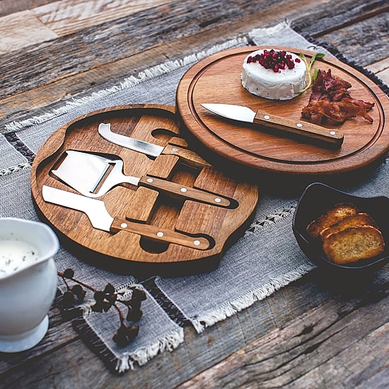 Picnic Time 4-pc. Wood Cheese Board Set