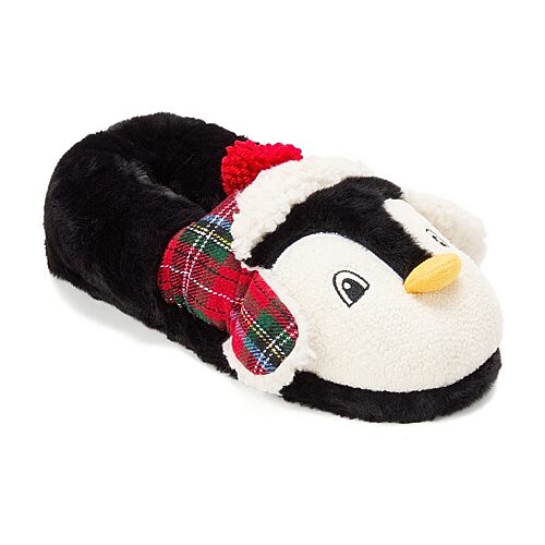 Dearfoams Adult Closed Back Unisex Adult Memory Foam Slip-on Slippers In Black