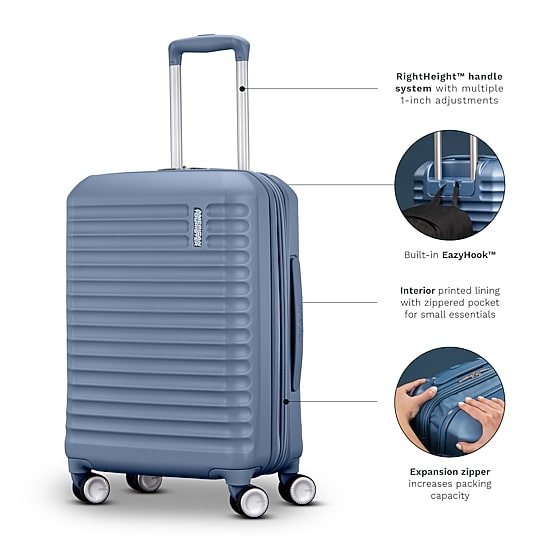American Tourister Stratum 3.0 24 Inch Hardside Expandable Checked Spinner Luggage