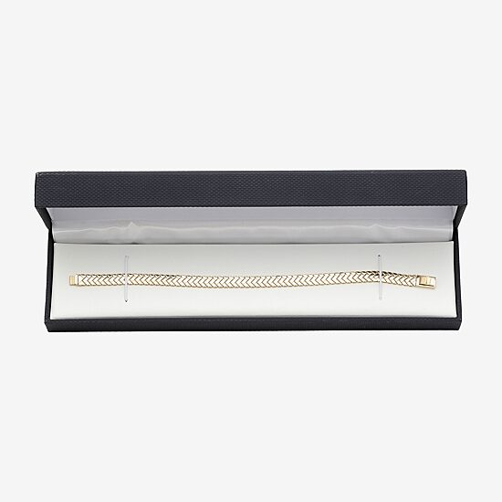 Womens 10K Gold Solid 7.5 Inch Link Bracelet