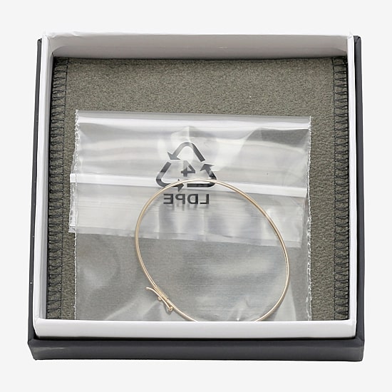 Girls 14K Gold Round Bangle Bracelet