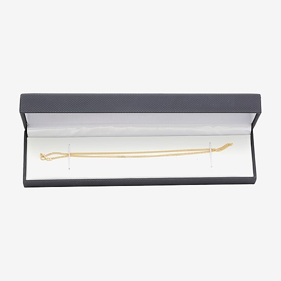 Made in Italy Girls 14K Gold 15 Inch Curb Chain Necklace