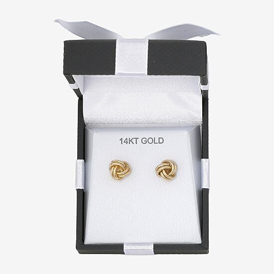 14K Gold Love Knot Earrings