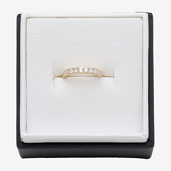 White Cubic Zirconia 10K Gold Adjustable Toe Ring