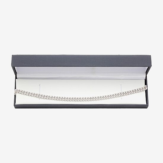 Mens Sterling Silver 22 Inch Link Chain Necklace