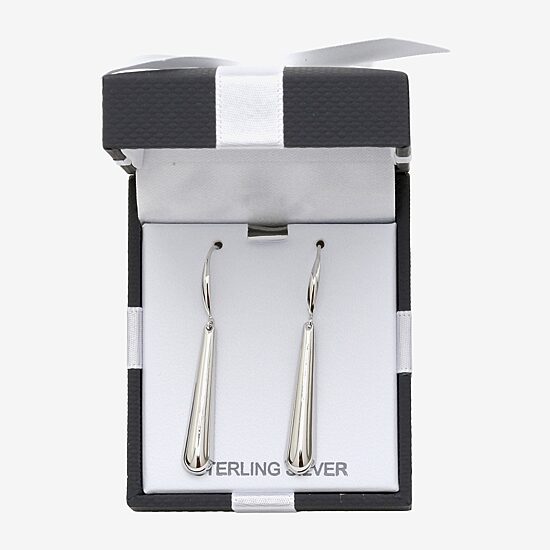 Womens Sterling Silver Drop Earrings