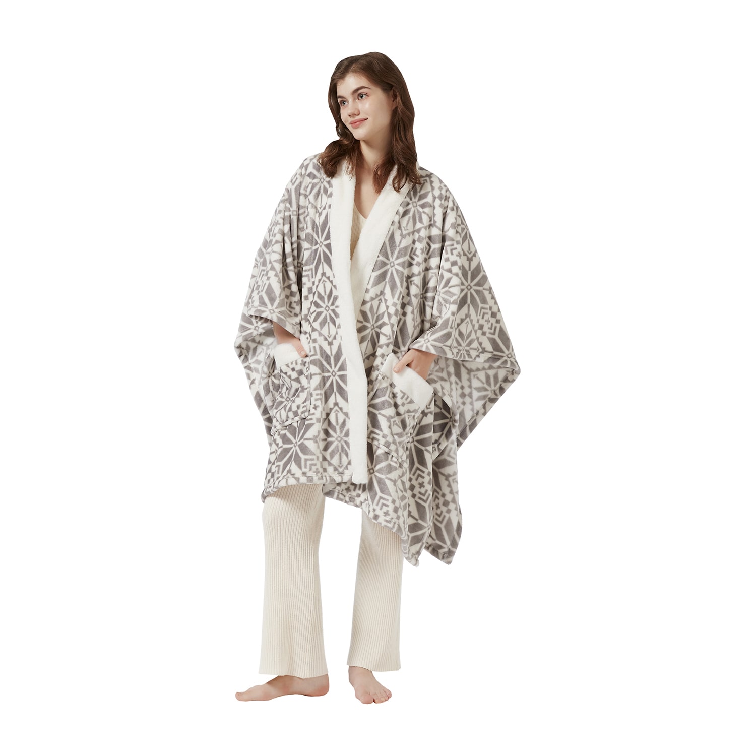 True North By Sleep Philosophy Plush Wearable Throw Wrap