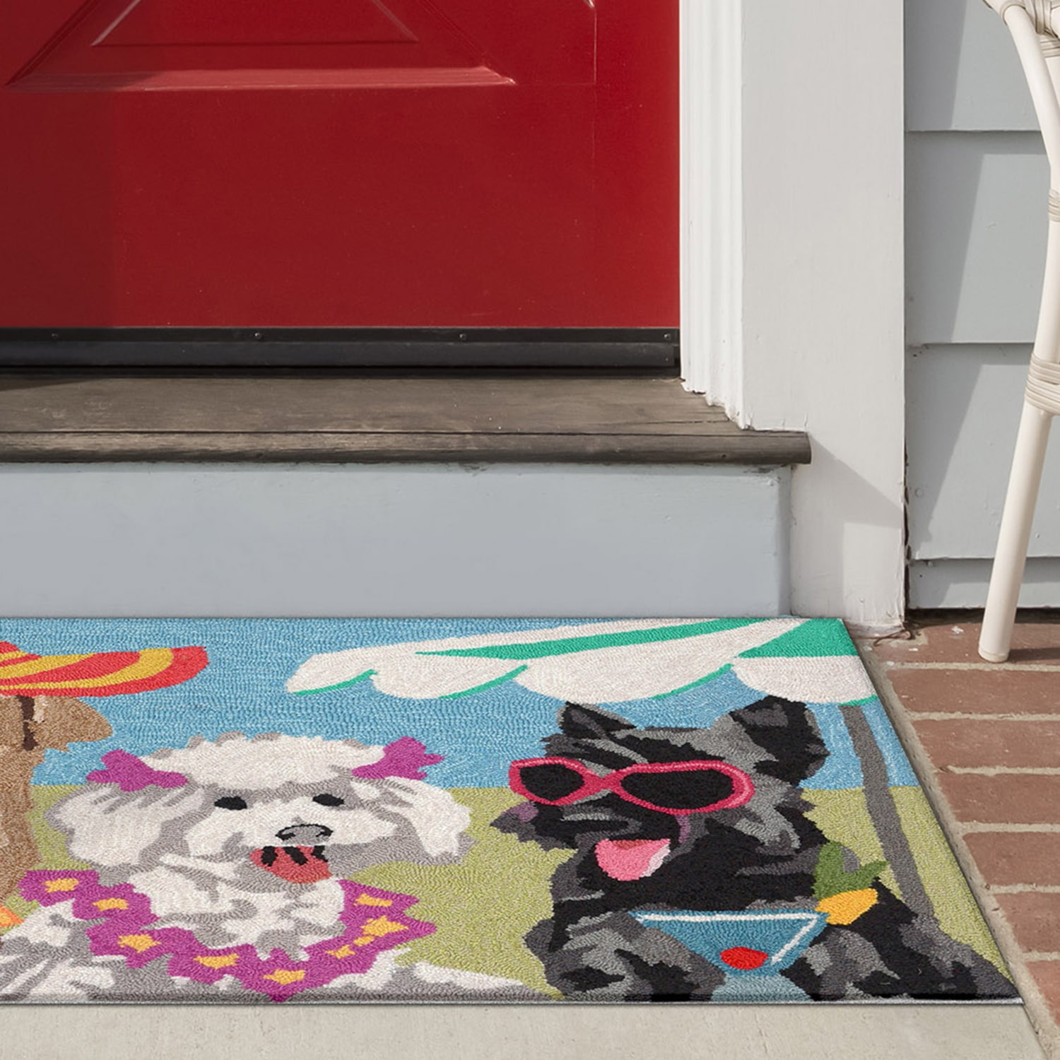 Liora Manne Frontporch Sassy Lassies Animal Hand Tufted Indoor Outdoor Rectangular Accent Rug