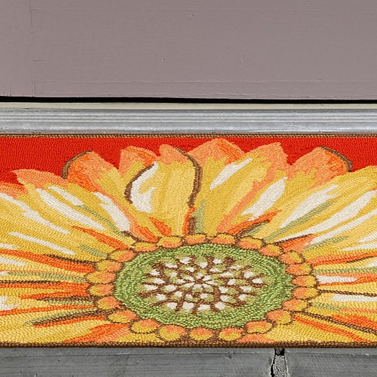 Liora Manne Frontporch Sunflower Floral Hand Tufted Indoor Outdoor Rectangular Accent Rug