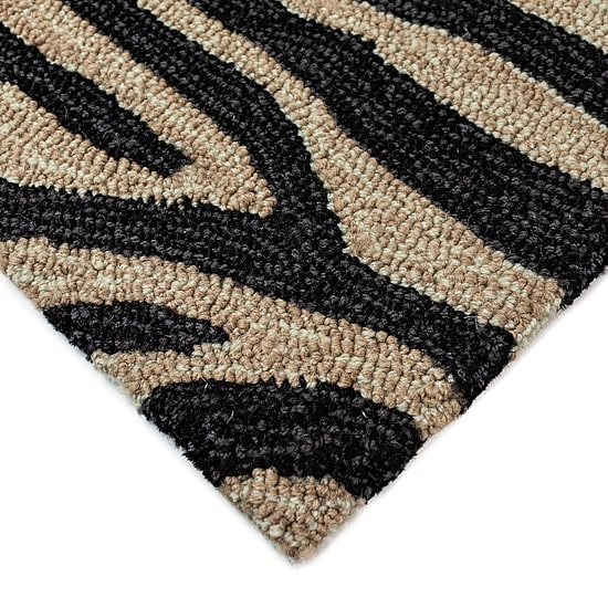 Liora Manne Ravella Zebra Zebra Hand Tufted Indoor Outdoor Rectangular Accent Rug