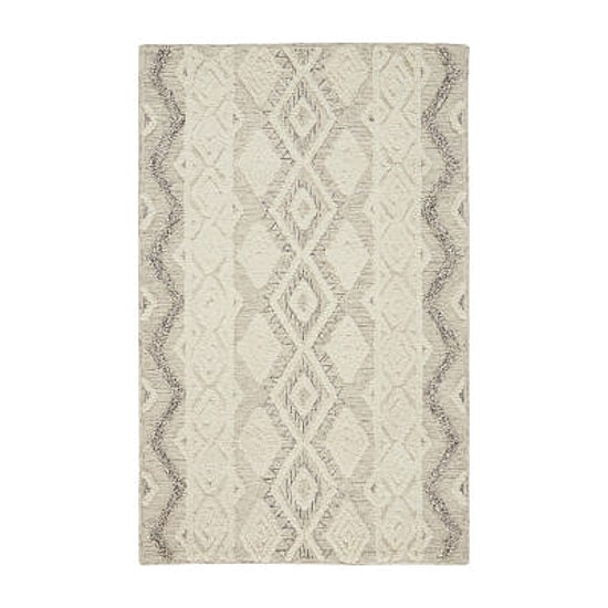 Weave And Wander Elika Geometric Hand Tufted Indoor Rectangle Area Rugs