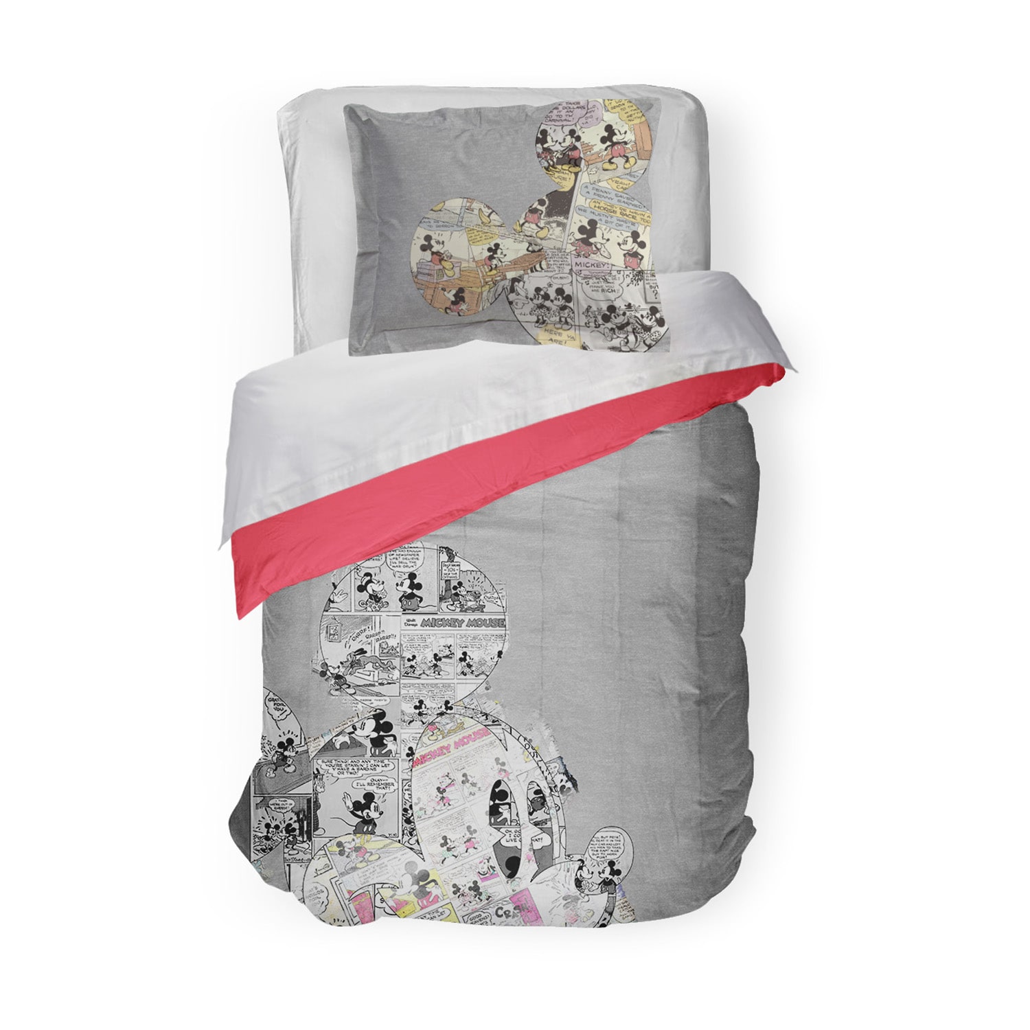 Disney Collection Mickey Mouse Oh Gosh Complete Bedding Set with Sheets