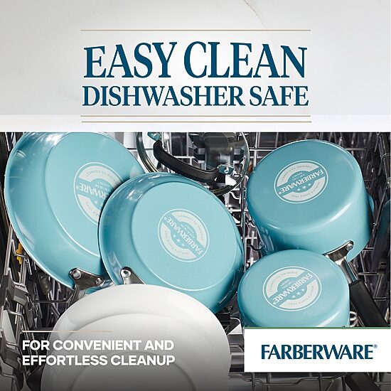 Farberware Eco Advantage Ceramic 3-qt.Straining Saucepan with Lid
