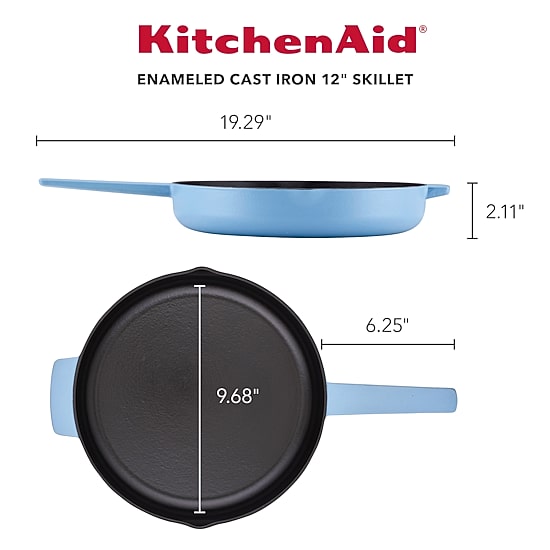 KitchenAid Enameled Cast Iron 12" Frying Pan