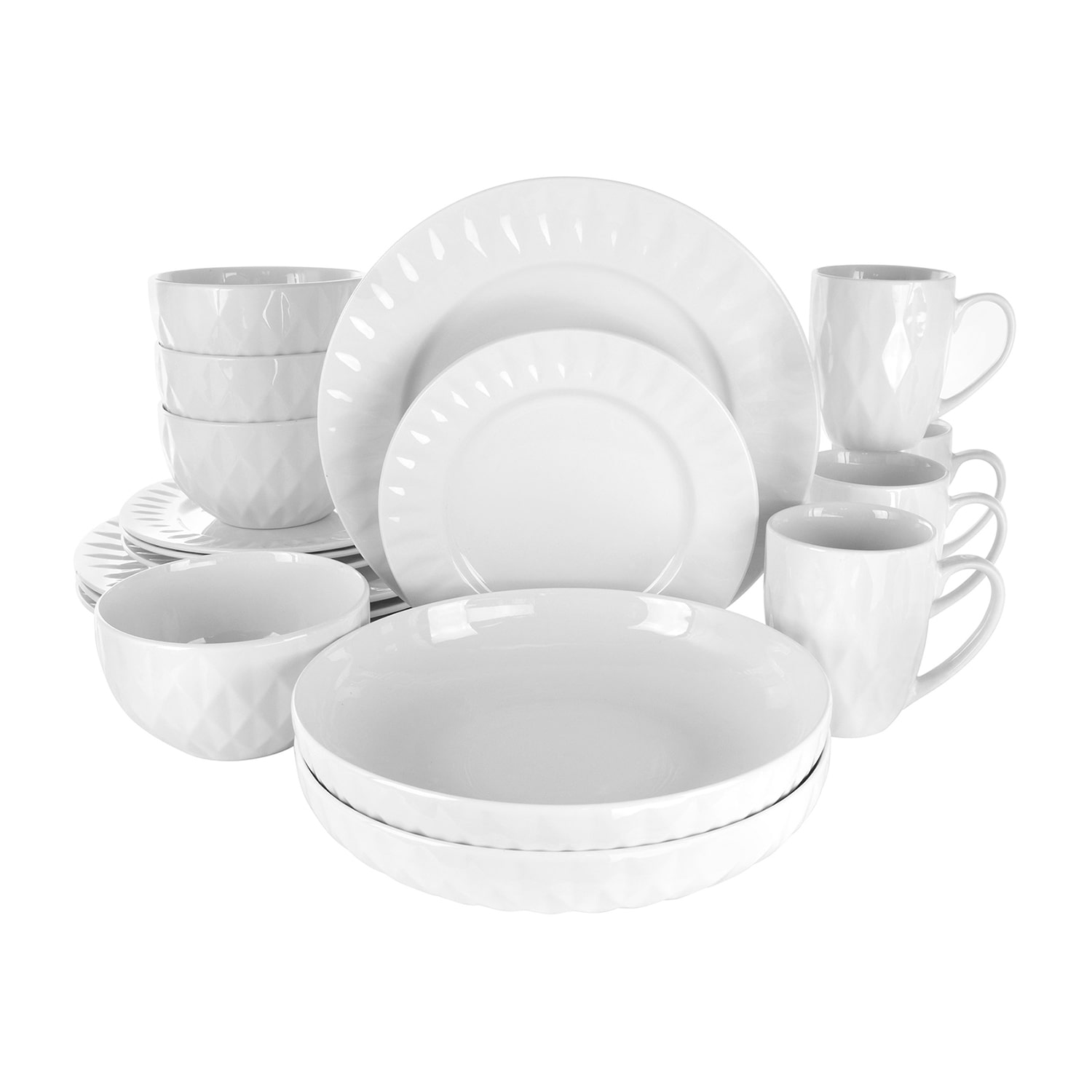 Elama 18-pc. Porcelain Dinnerware Set
