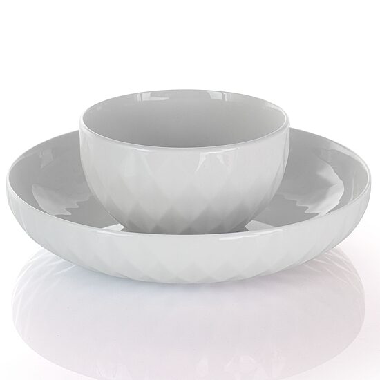 Elama 18-pc. Porcelain Dinnerware Set