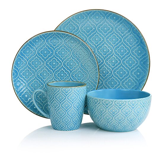 Elama 16-pc. Stoneware Dinnerware Set