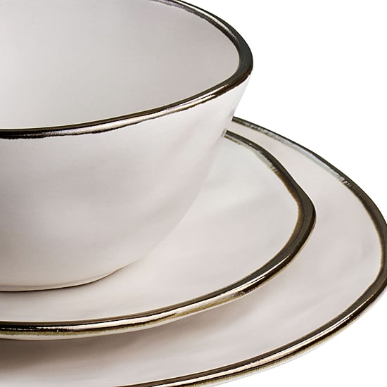Elama 16-pc. Stoneware Dinnerware Set