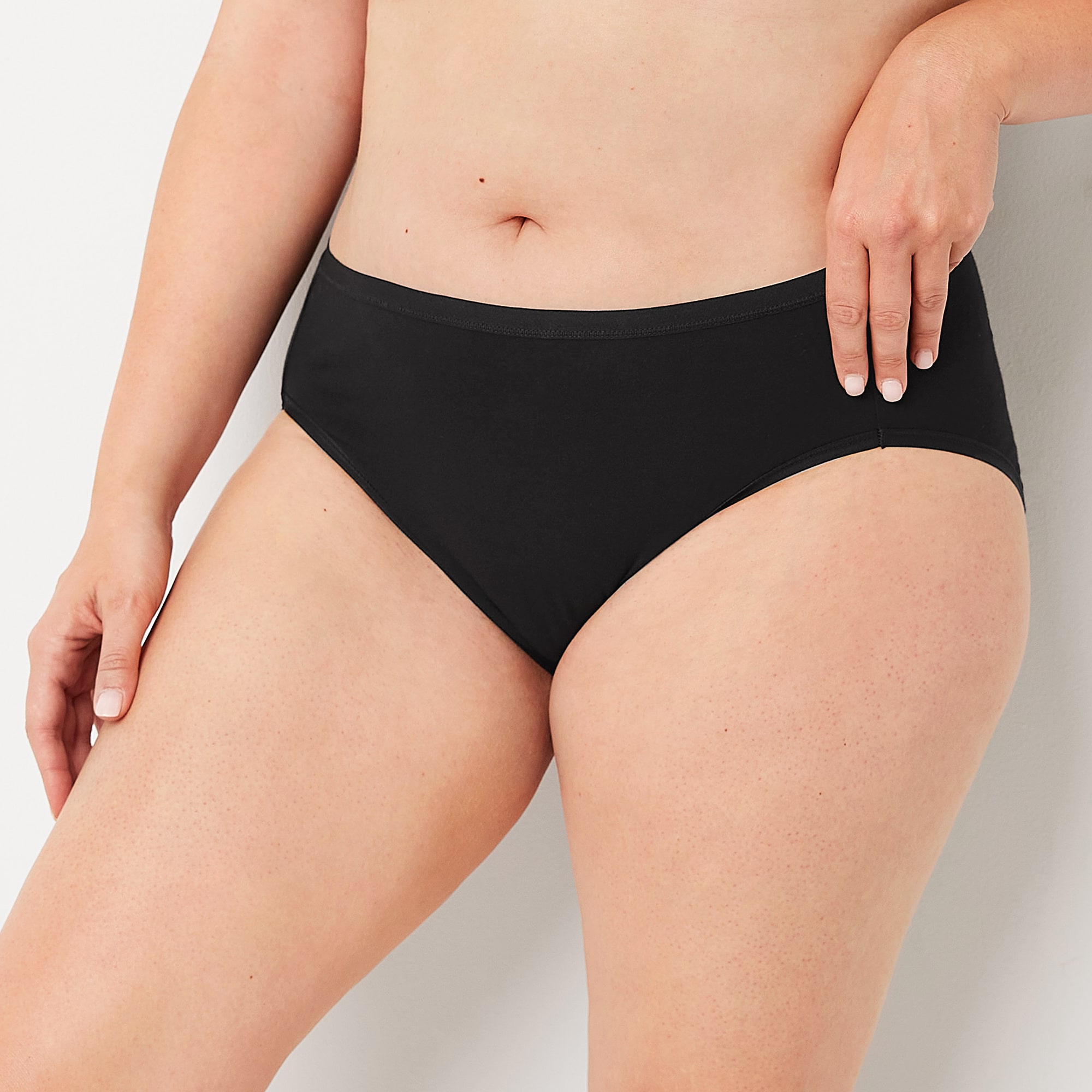 Ambrielle Cotton High Cut Panty