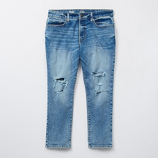 a.n.a Womens Plus High Rise Straight Leg Jean